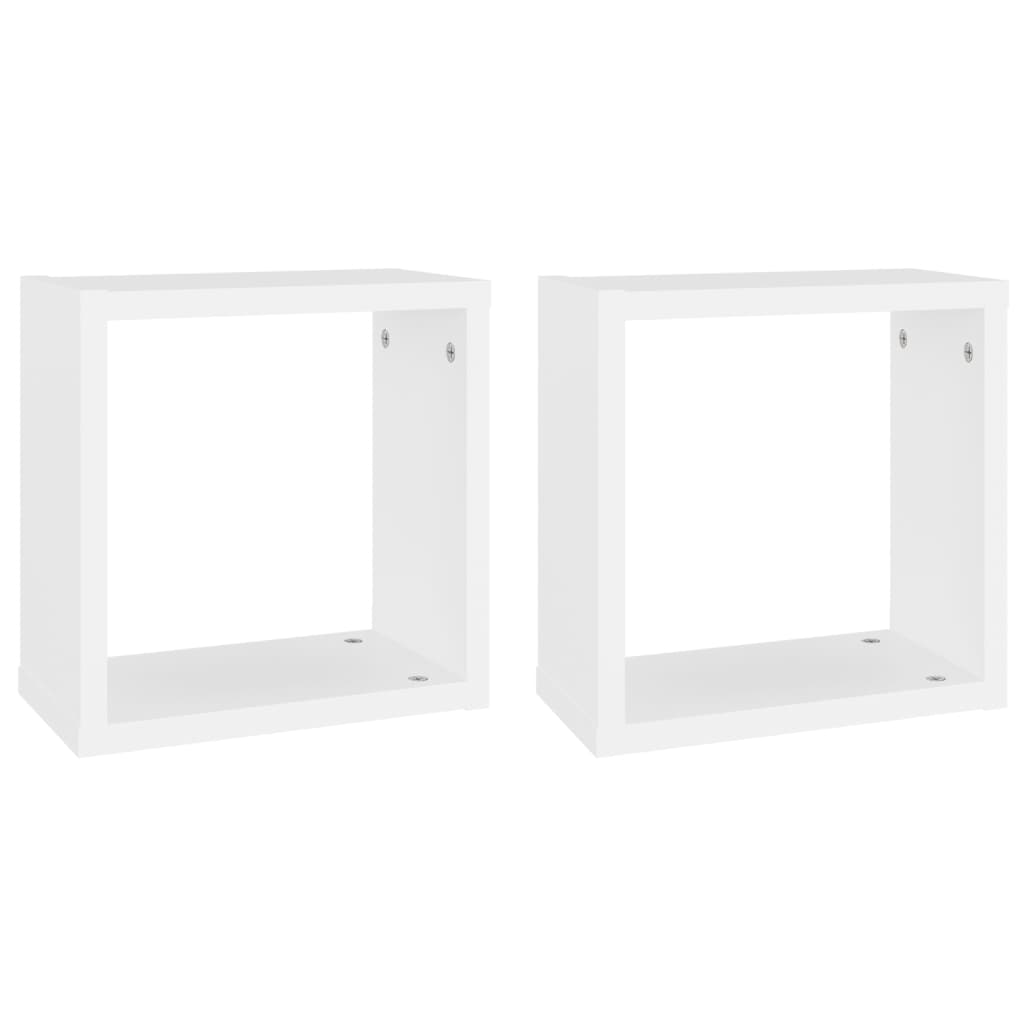 8720286594162_a_en_hd_1 vidaXL Wall Cube Shelves 2 pcs White 30x15x30 cm - Image 2