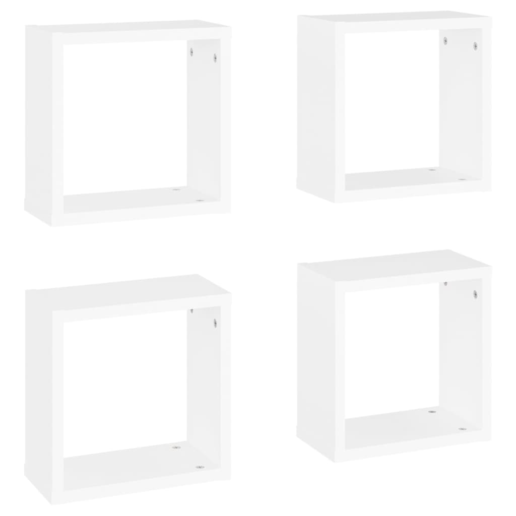 8720286594179_a_en_hd_1 vidaXL Wall Cube Shelves 4 pcs White 30x15x30 cm - Image 2