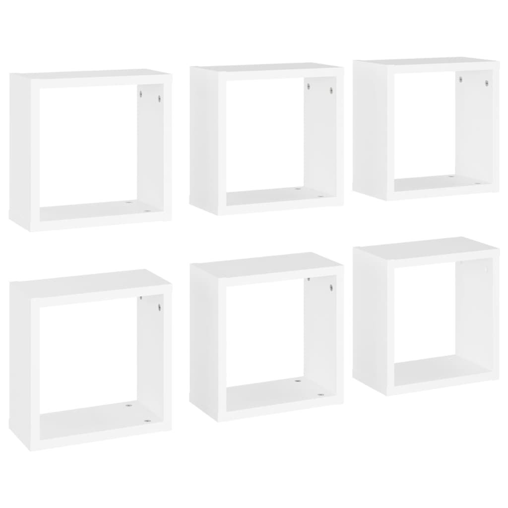 8720286594186_a_en_hd_1 vidaXL Wall Cube Shelves 6 pcs White 30x15x30 cm - Image 2