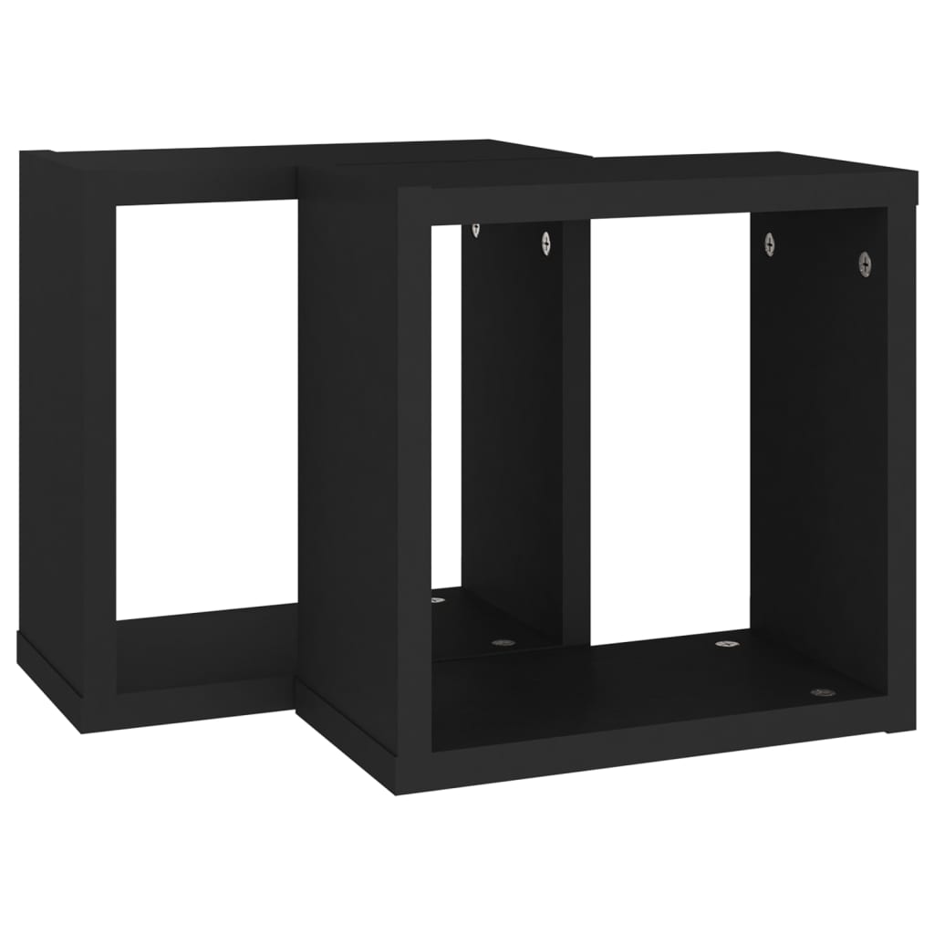 8720286594193_g_en_hd_3 vidaXL Wall Cube Shelves 2 pcs Black 30x15x30 cm - Image 5