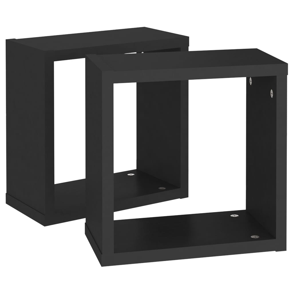 8720286594193_g_en_hd_4 vidaXL Wall Cube Shelves 2 pcs Black 30x15x30 cm - Image 6