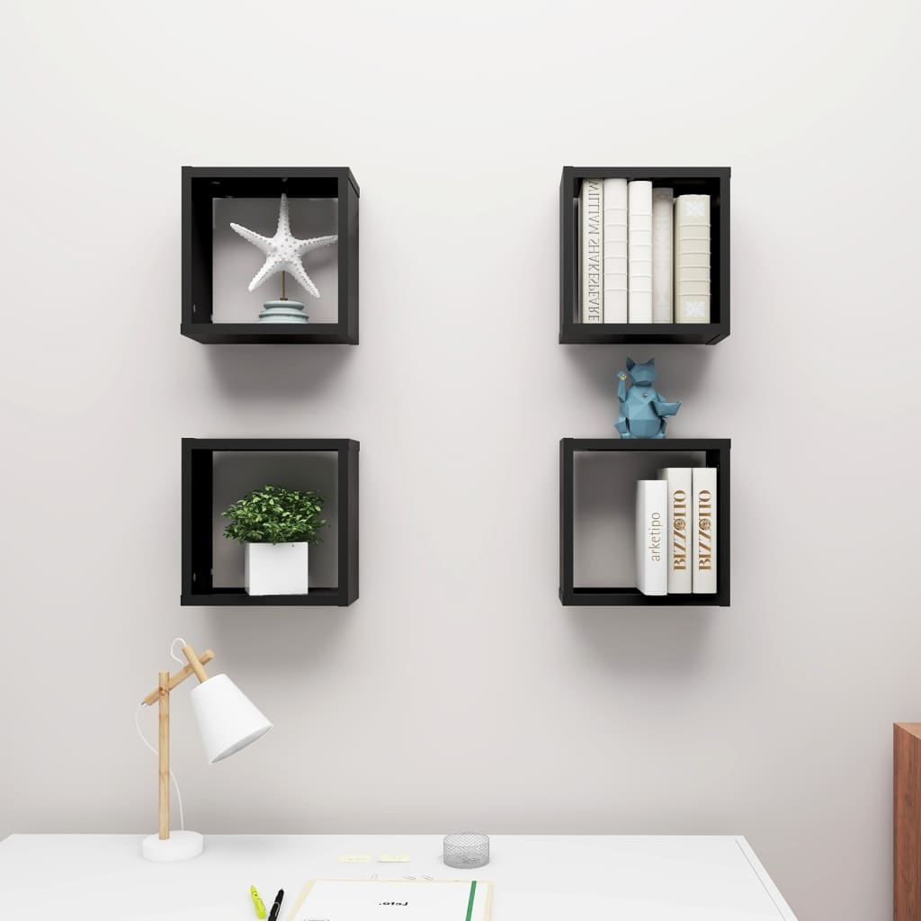8720286594209_g_en_hd_1 vidaXL Wall Cube Shelves 4 pcs Black 30x15x30 cm - Image 3