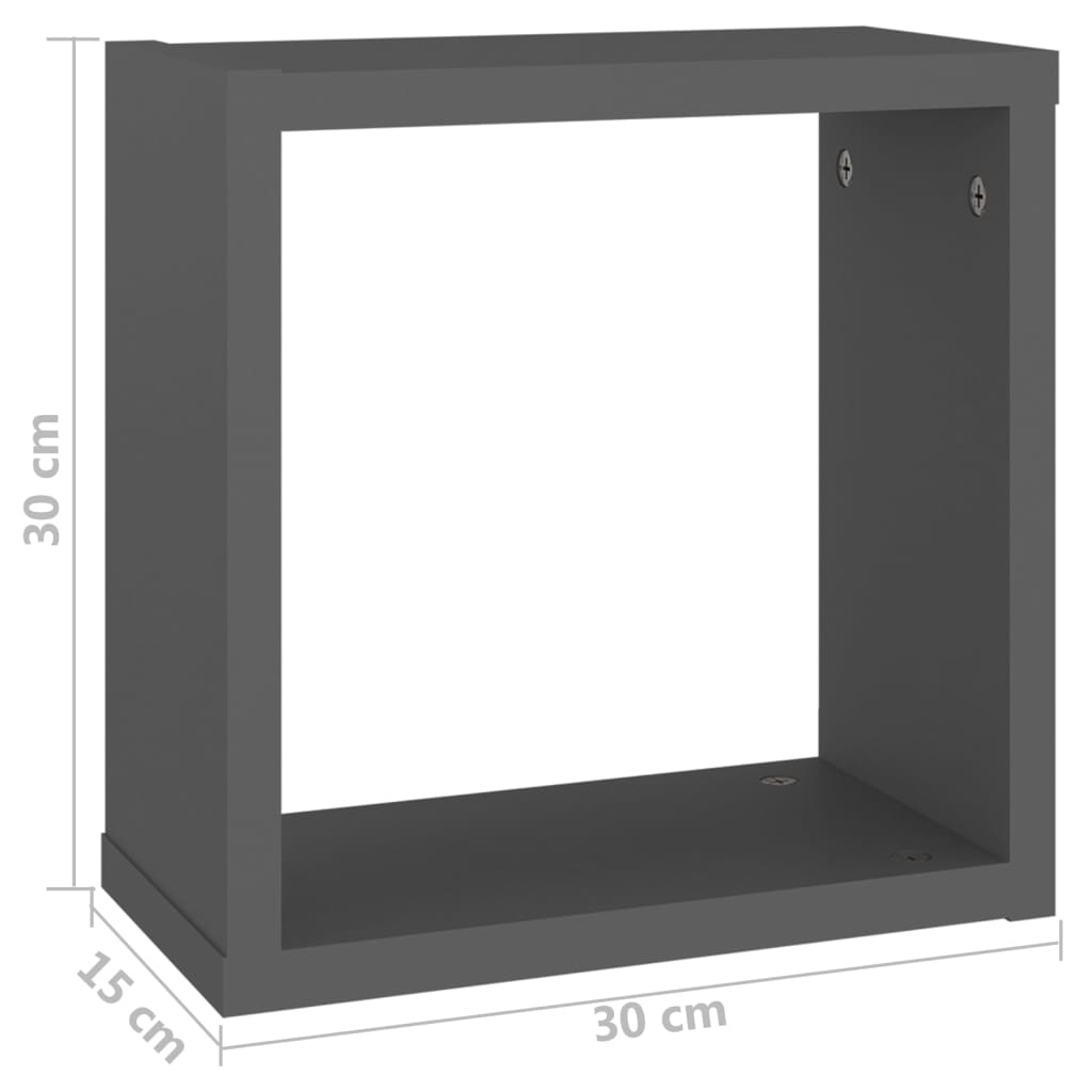 8720286594223_g_en_hd_9 vidaXL Wall Cube Shelves 2 pcs Grey 30x15x30 cm - Image 11