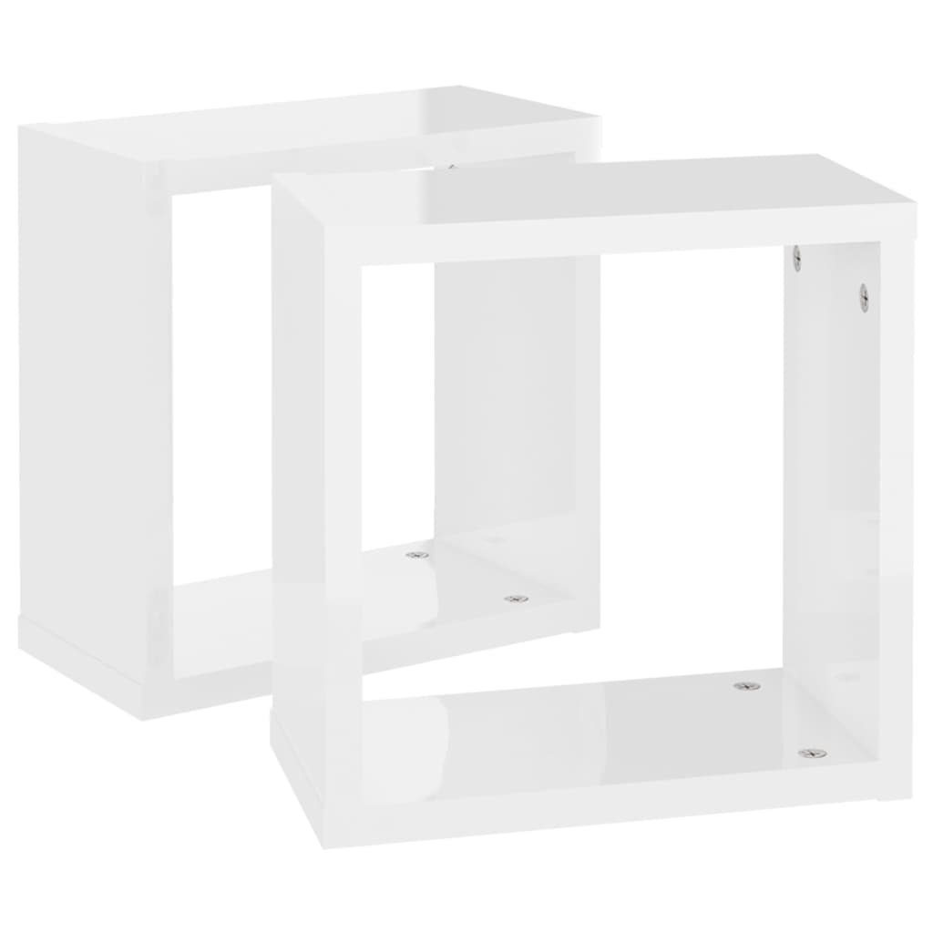 8720286594346_g_en_hd_4 vidaXL Wall Cube Shelves 2 pcs High Gloss White 30x15x30 cm - Image 6