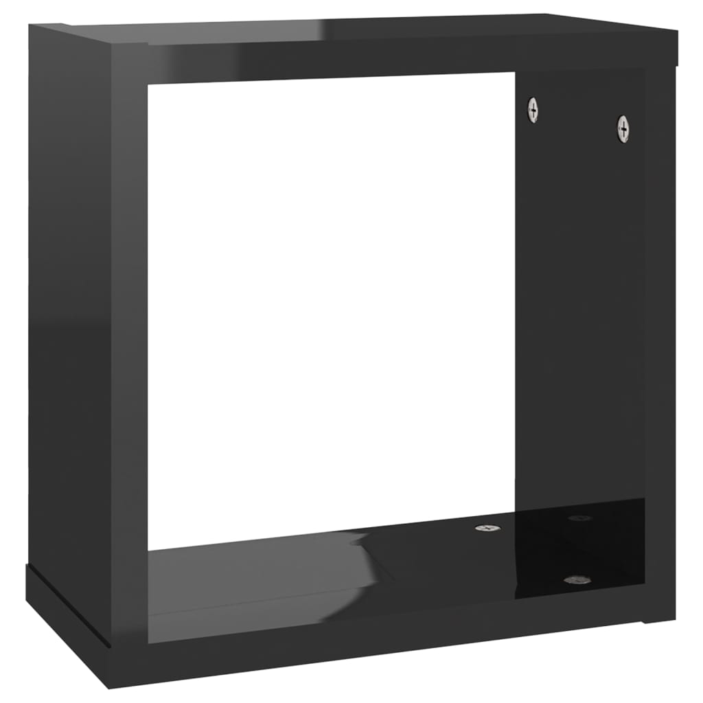8720286594384_g_en_hd_5 vidaXL Wall Cube Shelves 4 pcs High Gloss Black 30x15x30 cm - Image 7