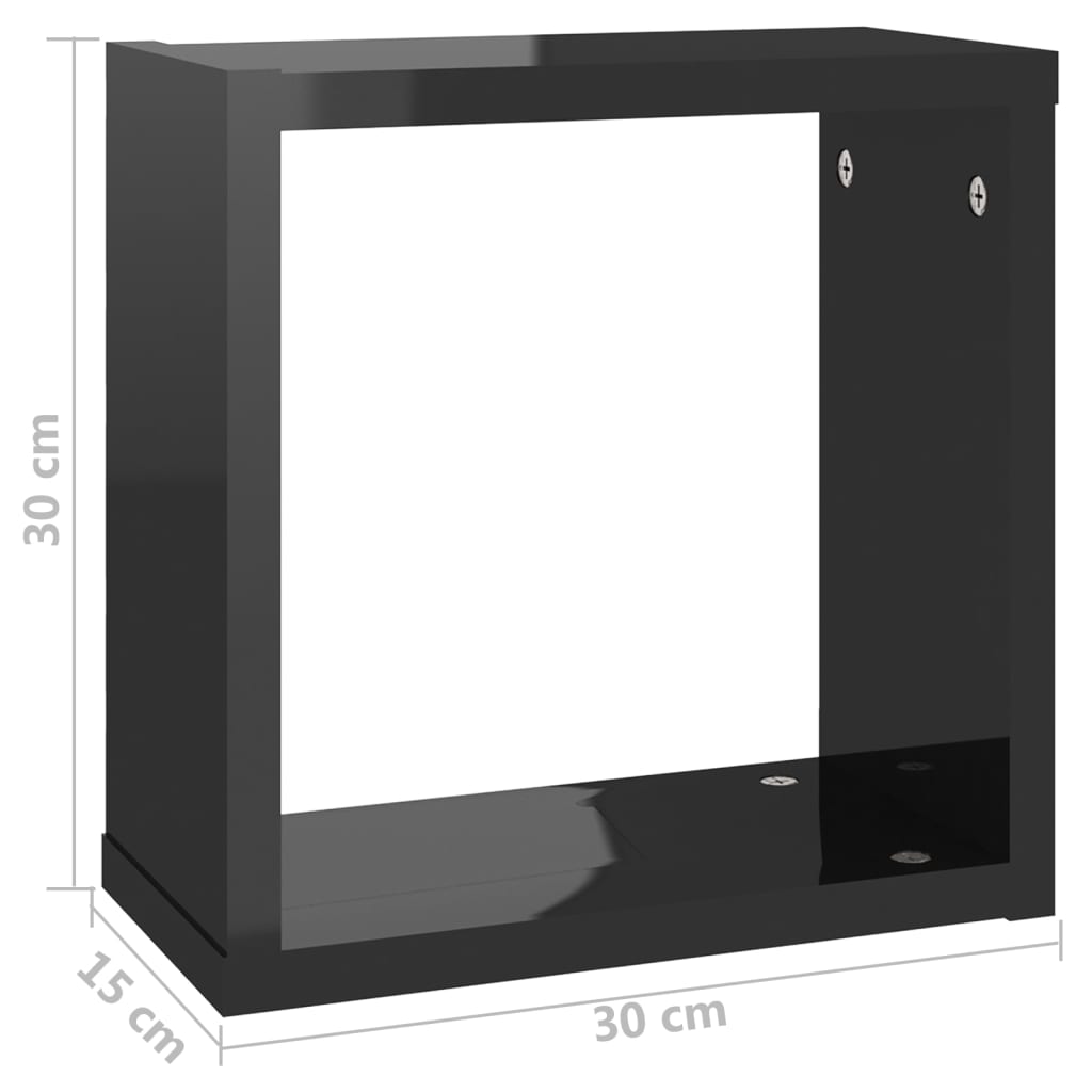 8720286594384_g_en_hd_9 vidaXL Wall Cube Shelves 4 pcs High Gloss Black 30x15x30 cm - Image 11