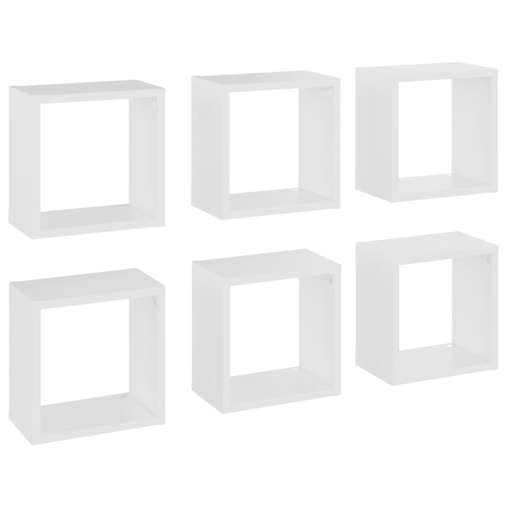 8720286594452_a_en_hd_1 vidaXL Wall Cube Shelves 6 pcs White 26x15x26 cm - Image 2