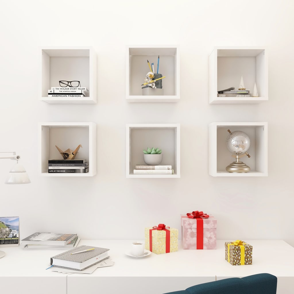 8720286594452_g_en_hd_1 vidaXL Wall Cube Shelves 6 pcs White 26x15x26 cm - Image 3