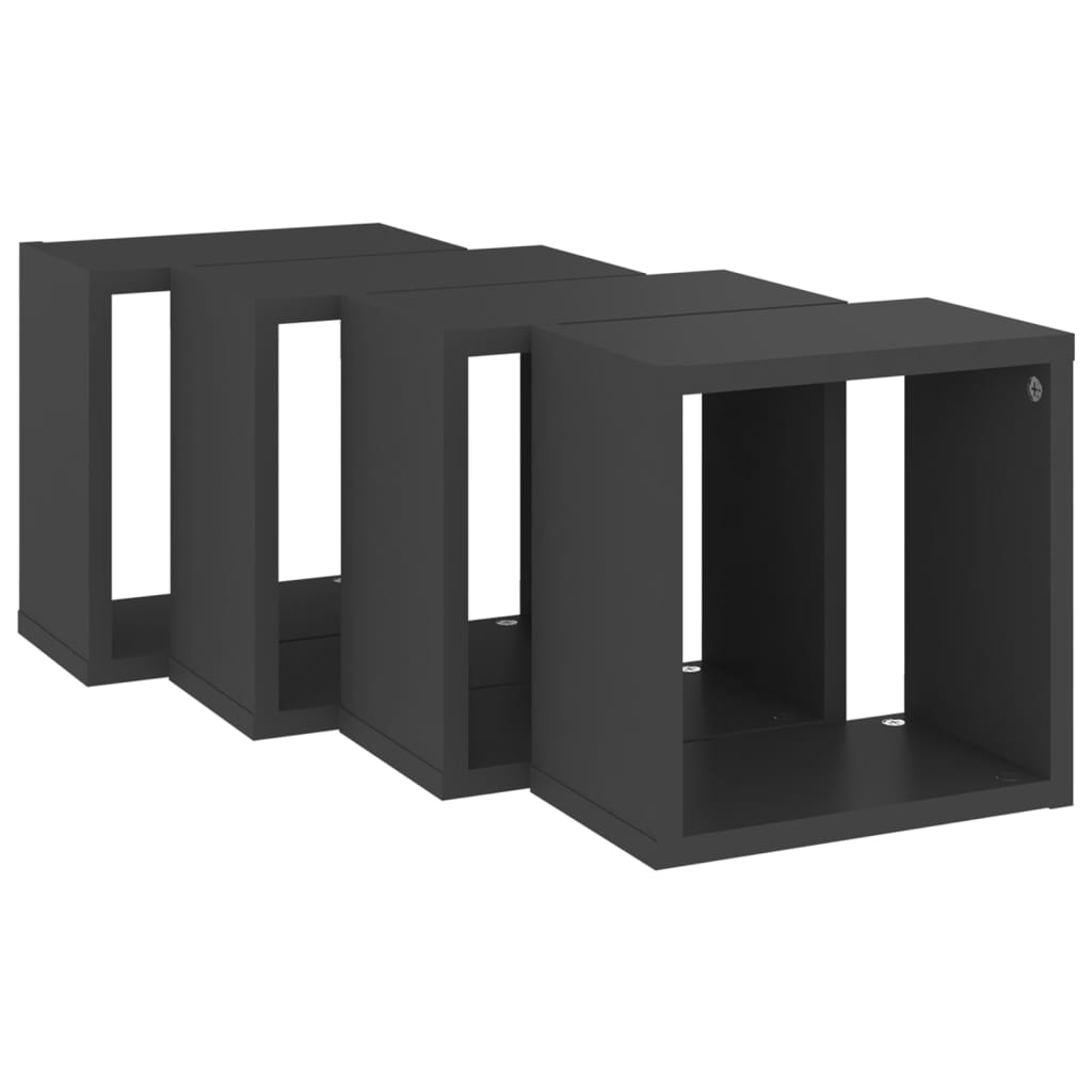 8720286594506_g_en_hd_3 vidaXL Wall Cube Shelves 4 pcs Grey 26x15x26 cm - Image 5