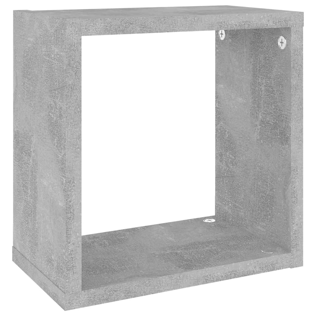8720286594551_g_en_hd_5 vidaXL Wall Cube Shelves 2 pcs Concrete Grey 26x15x26 cm - Image 7