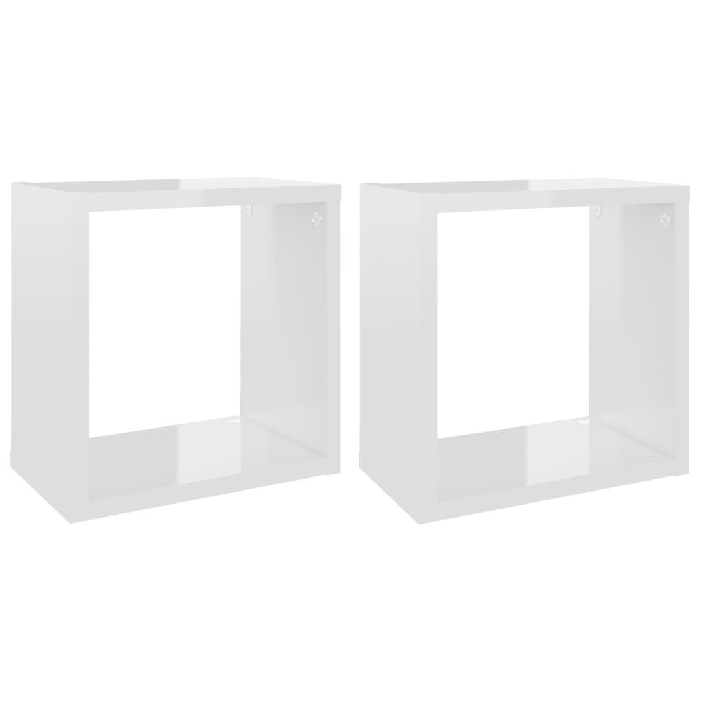 8720286594612_a_en_hd_1 vidaXL Wall Cube Shelves 2 pcs High Gloss White 26x15x26 cm - Image 2