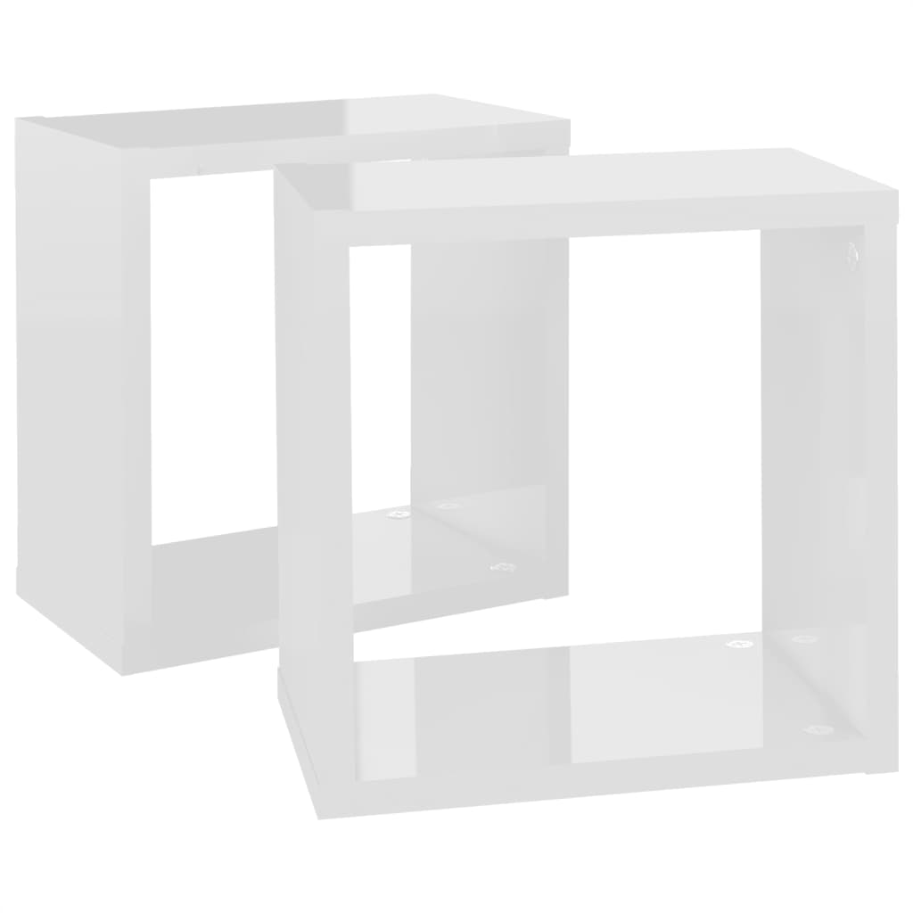8720286594612_g_en_hd_4 vidaXL Wall Cube Shelves 2 pcs High Gloss White 26x15x26 cm - Image 6