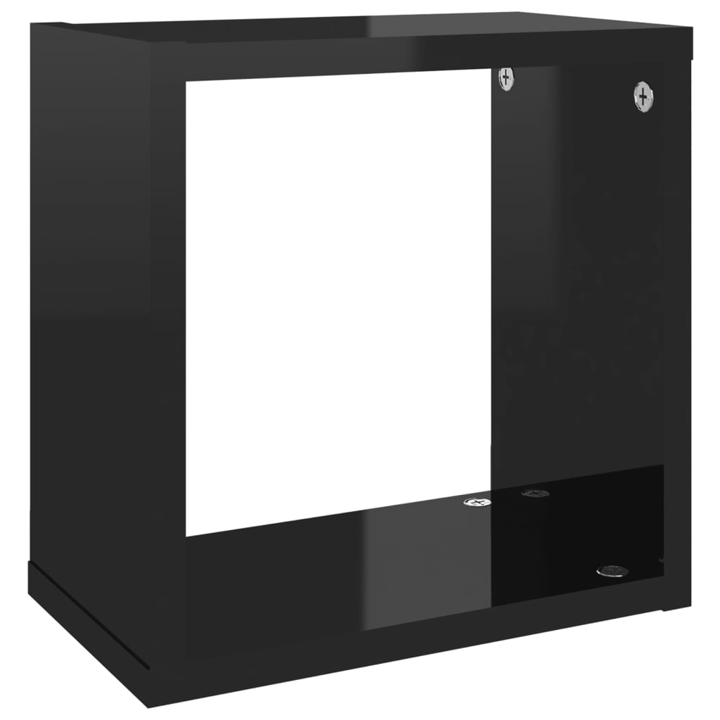 8720286594643_g_en_hd_5 vidaXL Wall Cube Shelves 2 pcs High Gloss Black 26x15x26 cm - Image 7