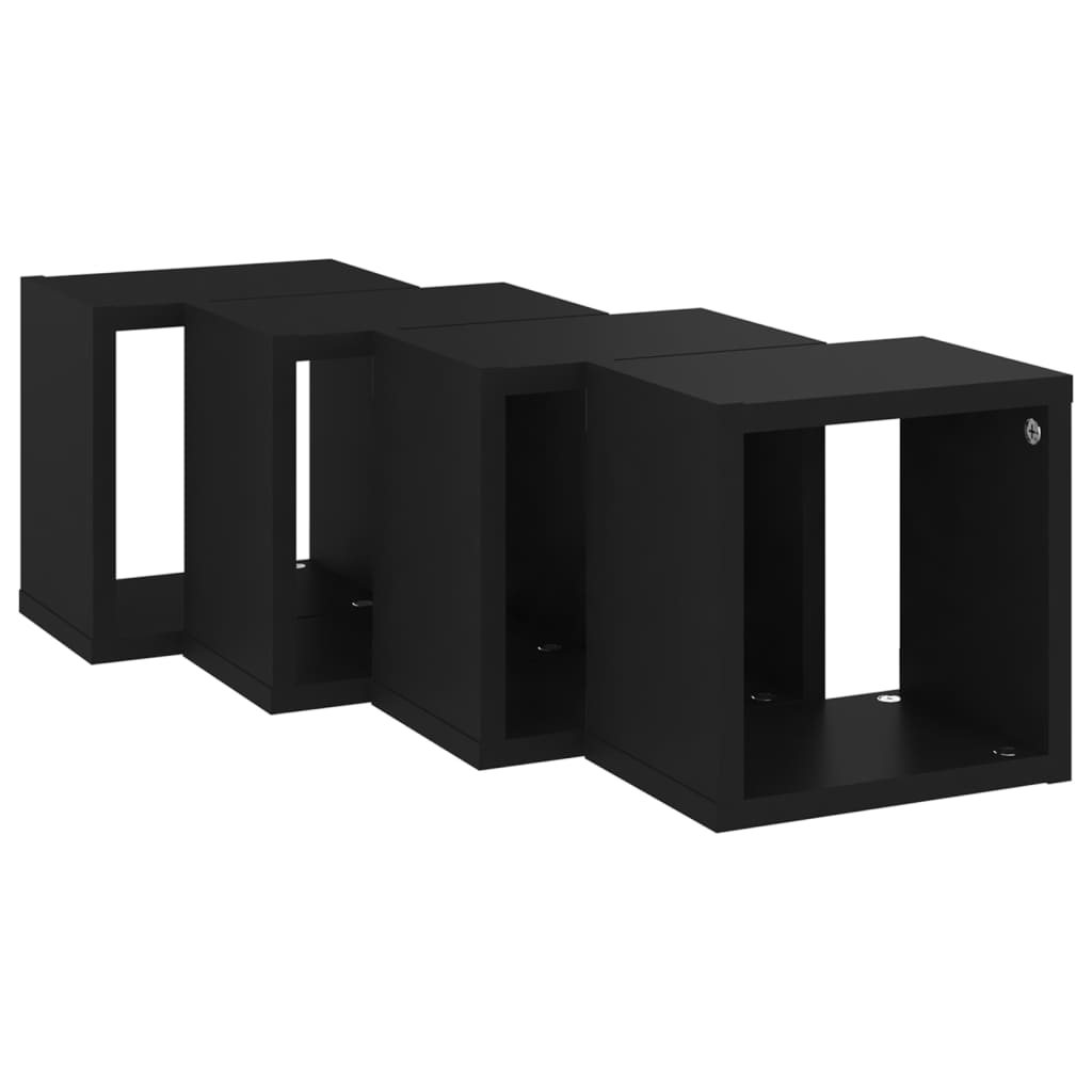 8720286594742_g_en_hd_3 vidaXL Wall Cube Shelves 4 pcs Black 22x15x22 cm - Image 5