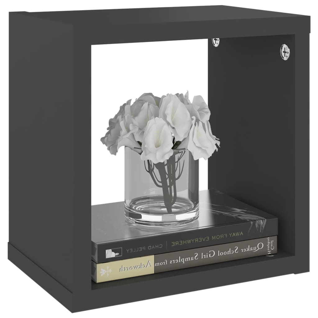 8720286594780_g_en_hd_2 vidaXL Wall Cube Shelves 6 pcs Grey 22x15x22 cm - Image 4
