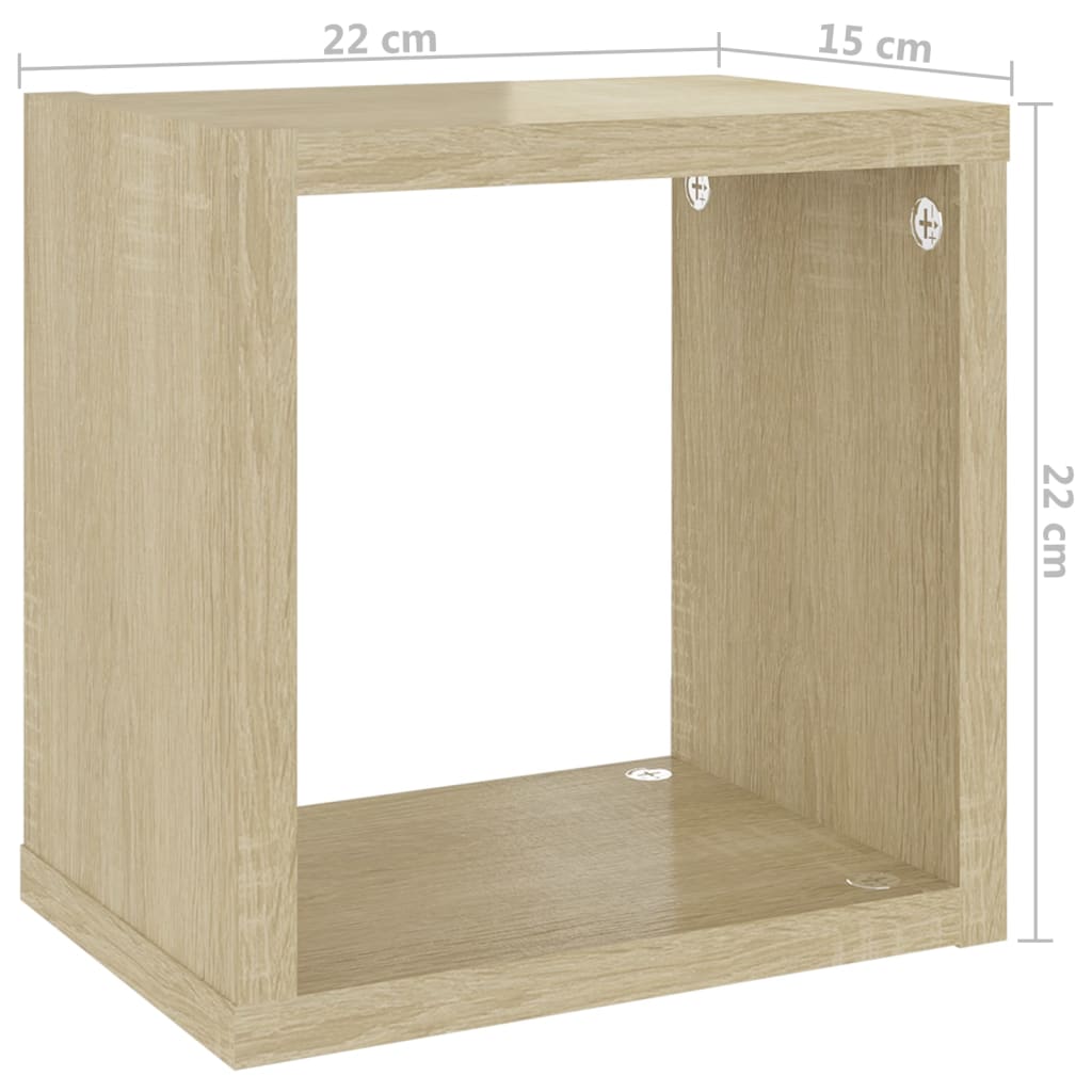 8720286594810_g_en_hd_9 vidaXL Wall Cube Shelves 6 pcs Sonoma Oak 22x15x22 cm - Image 11