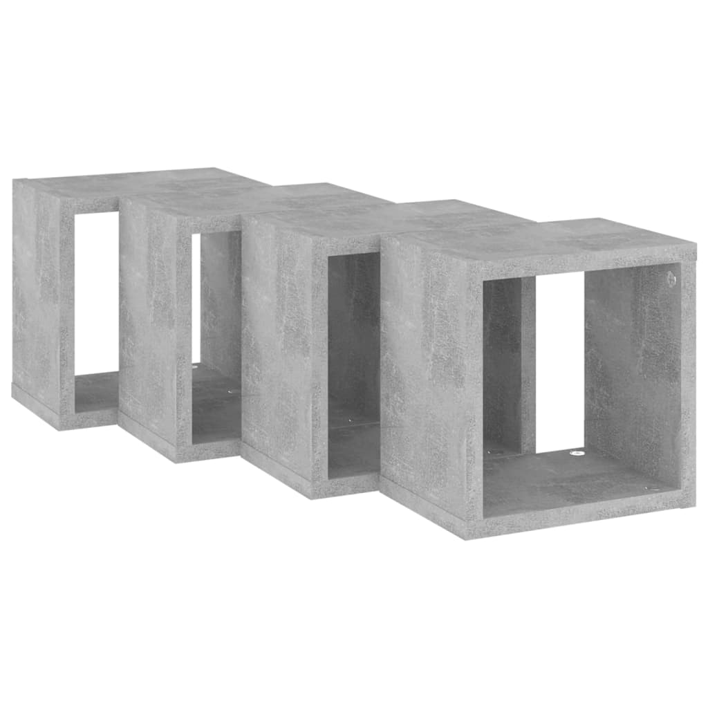 8720286594834_g_en_hd_3 vidaXL Wall Cube Shelves 4 pcs Concrete Grey 22x15x22 cm - Image 5