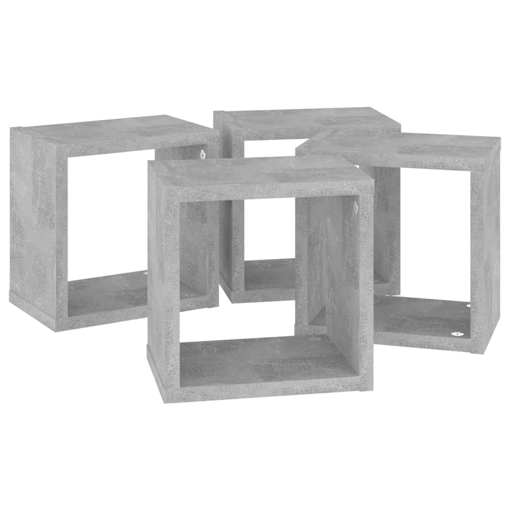 8720286594834_g_en_hd_4 vidaXL Wall Cube Shelves 4 pcs Concrete Grey 22x15x22 cm - Image 6