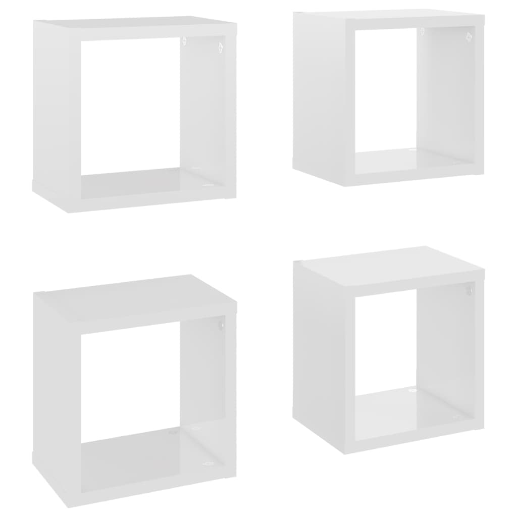 8720286594896_a_en_hd_1 vidaXL Wall Cube Shelves 4 pcs High Gloss White 22x15x22 cm - Image 2