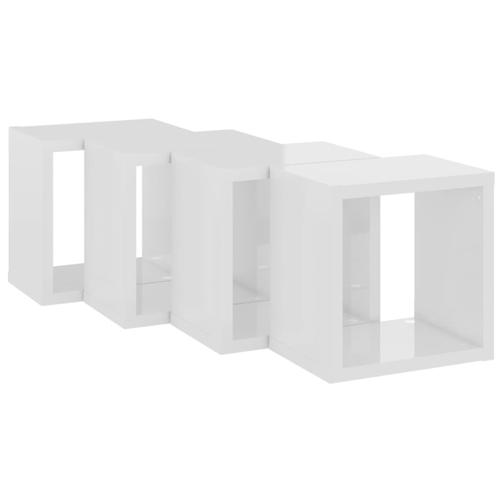 8720286594896_g_en_hd_3 vidaXL Wall Cube Shelves 4 pcs High Gloss White 22x15x22 cm - Image 5