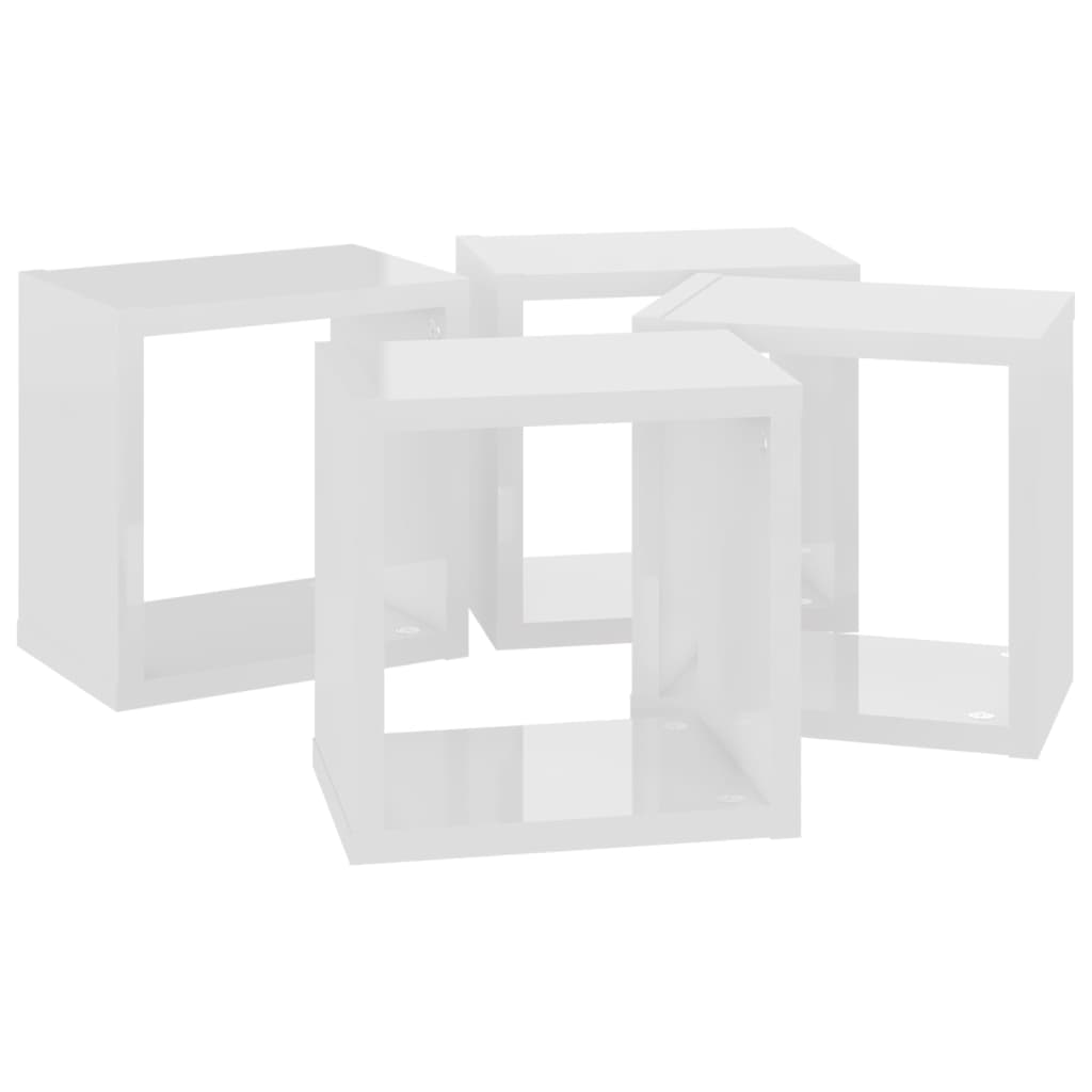 8720286594896_g_en_hd_4 vidaXL Wall Cube Shelves 4 pcs High Gloss White 22x15x22 cm - Image 6