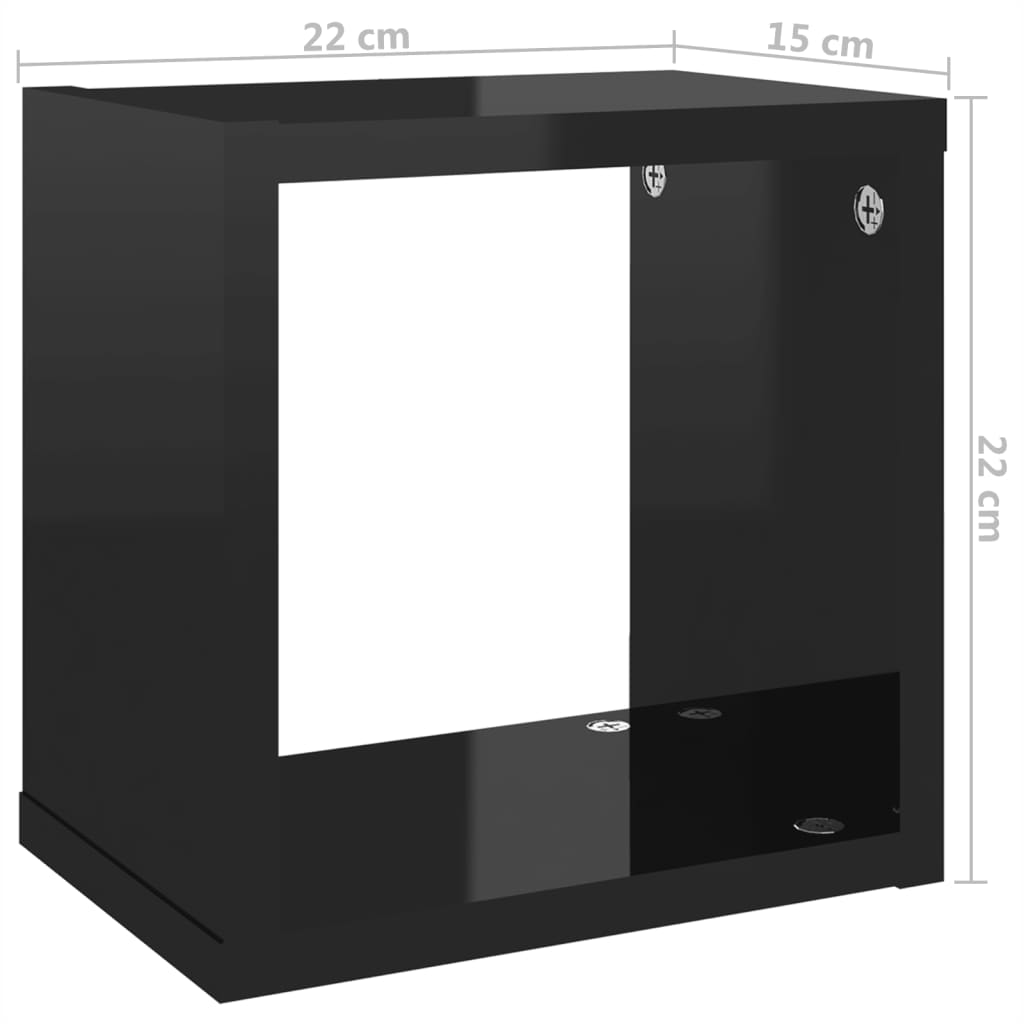 8720286594926_g_en_hd_9 vidaXL Wall Cube Shelves 4 pcs High Gloss Black 22x15x22 cm - Image 11