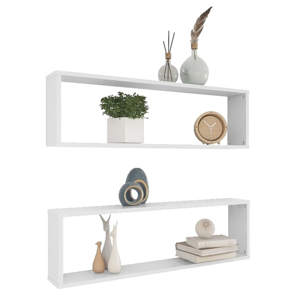 8720286594971_g_en_hd_1 vidaXL Wall Cube Shelves 2 pcs White 100x15x30 cm Engineered Wood - Image 3