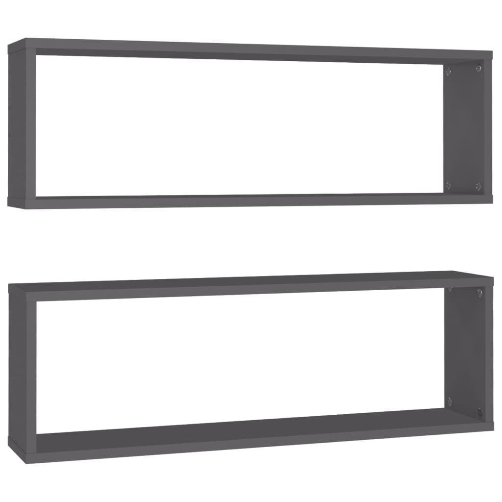 8720286595305_a_en_hd_1 vidaXL Wall Cube Shelves 2 pcs Grey 80x15x26.5 cm Engineered Wood - Image 2
