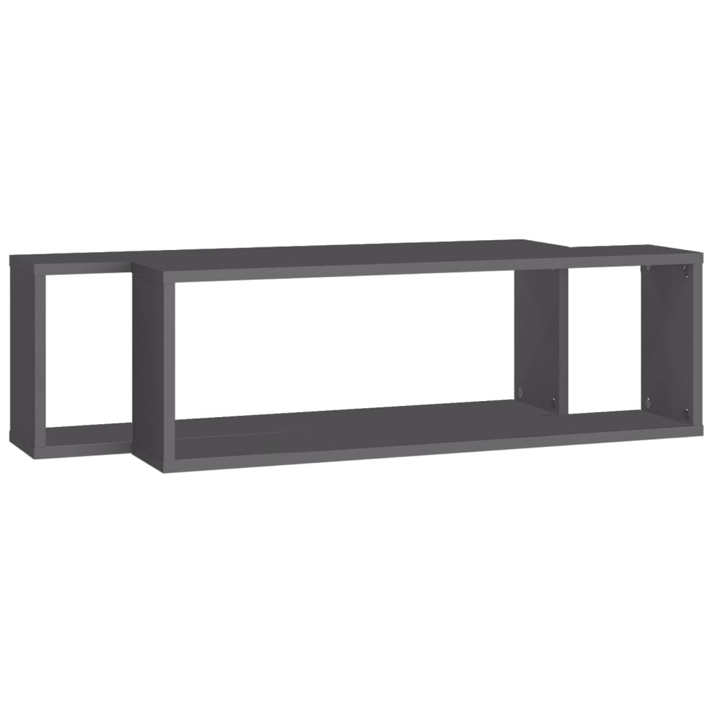 8720286595305_g_en_hd_2 vidaXL Wall Cube Shelves 2 pcs Grey 80x15x26.5 cm Engineered Wood - Image 4