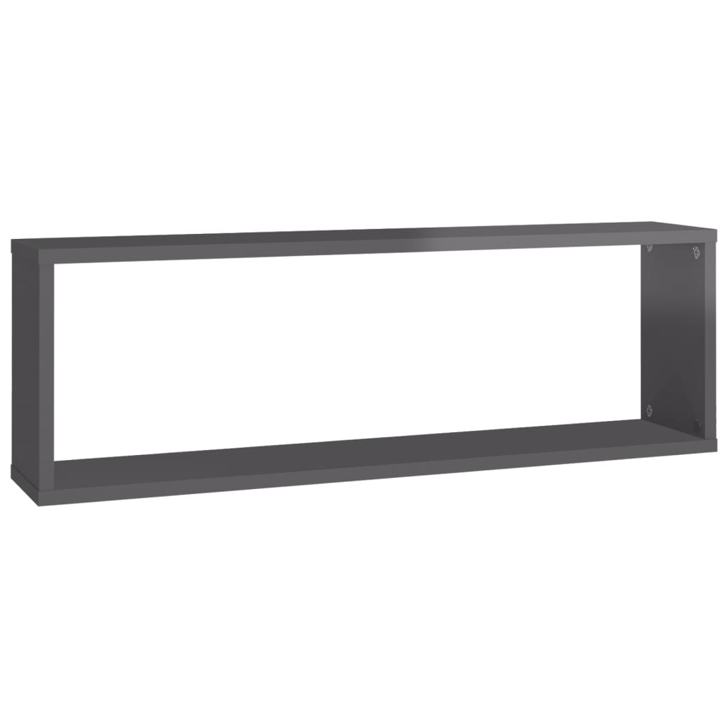 8720286595480_g_en_hd_4 vidaXL Wall Cube Shelves 2 pcs High Gloss Grey 80x15x26.5 cm Engineered Wood - Image 6