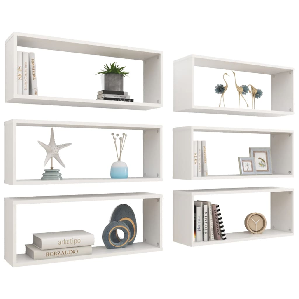 8720286595534_g_en_hd_1 vidaXL Wall Cube Shelves 6 pcs White 60x15x23 cm Engineered Wood - Image 3