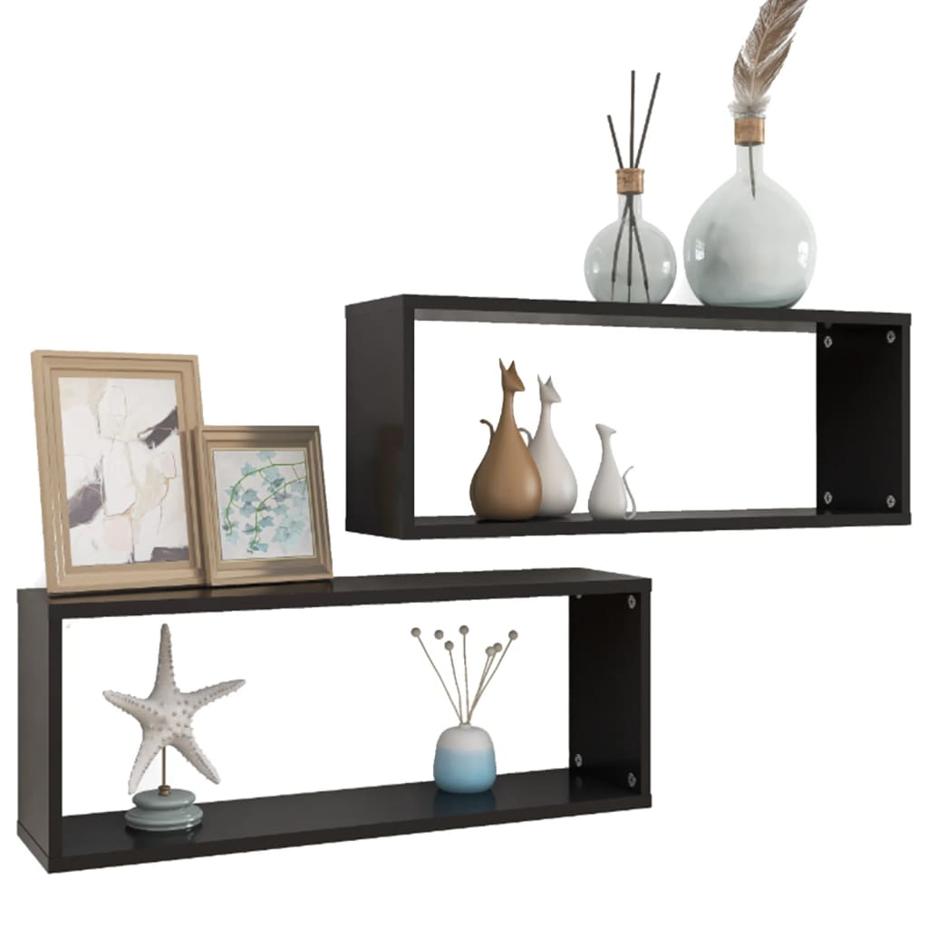8720286595541_g_en_hd_1 vidaXL Wall Cube Shelves 2 pcs Black 60x15x23 cm Engineered Wood - Image 3