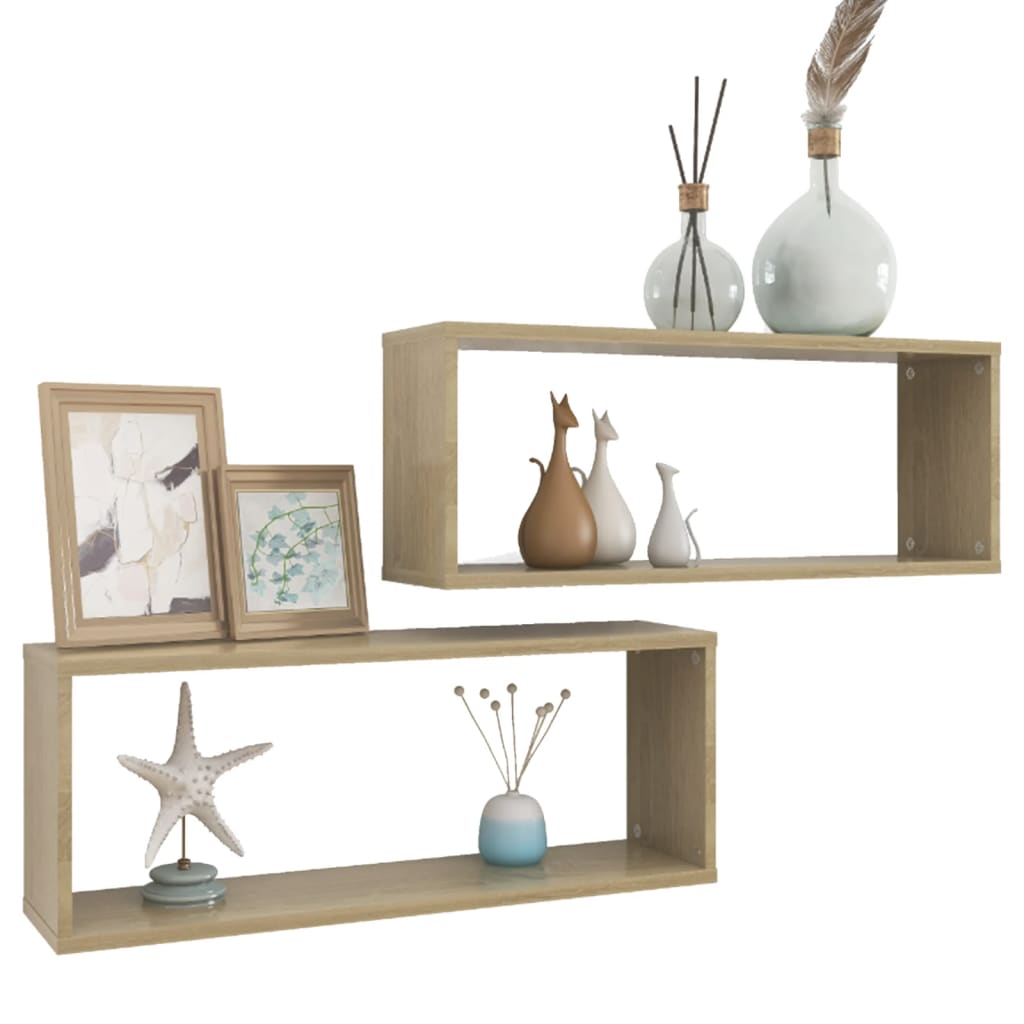 8720286595602_g_en_hd_1 vidaXL Wall Cube Shelves 2 pcs Sonoma Oak 60x15x23 cm Engineered Wood - Image 3