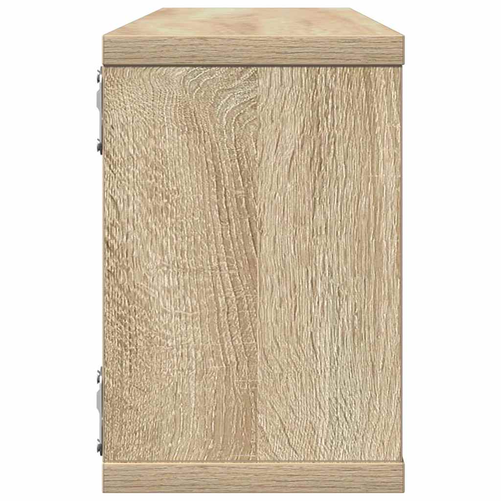 8720286595619_g_en_hd_4 vidaXL Wall Cube Shelves 4 pcs Sonoma Oak 60x15x23 cm Engineered Wood - Image 6