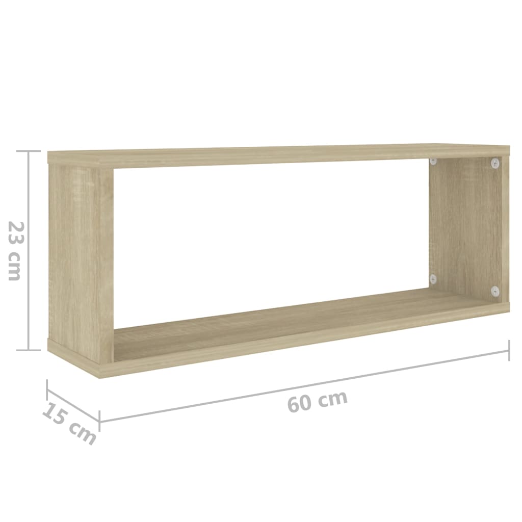 8720286595626_g_en_hd_7 vidaXL Wall Cube Shelves 6 pcs Sonoma Oak 60x15x23 cm Engineered Wood - Image 9