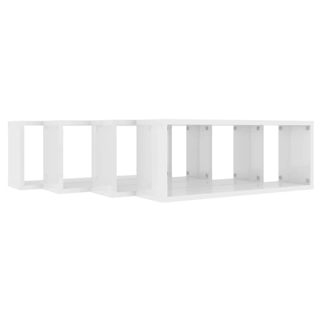 8720286595701_g_en_hd_5 vidaXL Wall Cube Shelves 4 pcs High Gloss White 60x15x23 cm Engineered Wood - Image 7