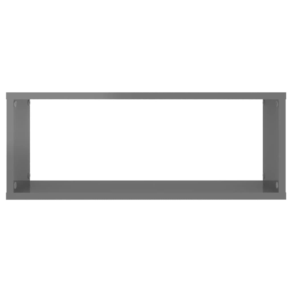 8720286595756_g_en_hd_3 vidaXL Wall Cube Shelves 2 pcs High Gloss Grey 60x15x23 cm Engineered Wood - Image 5