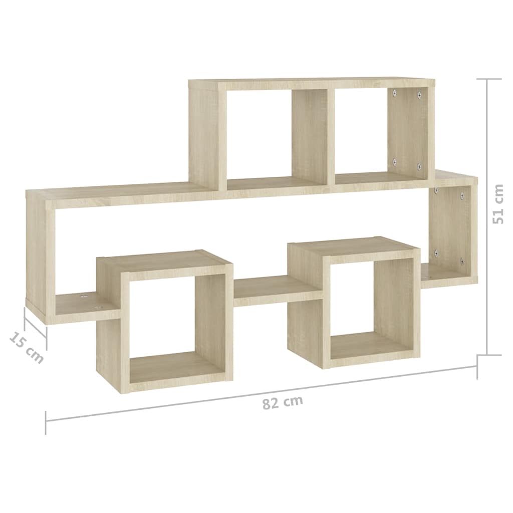 8720286596715_g_en_hd_4 vidaXL Car-shaped Wall Shelf Sonoma Oak 82x15x51 cm Engineered Wood - Image 6