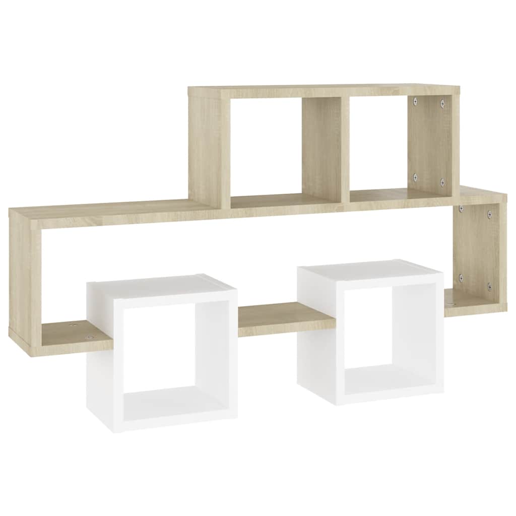 8720286596739_a_en_hd_1 vidaXL Car-shaped Wall Shelf White & Sonoma Oak 82x15x51 cm Engineered Wood - Image 2