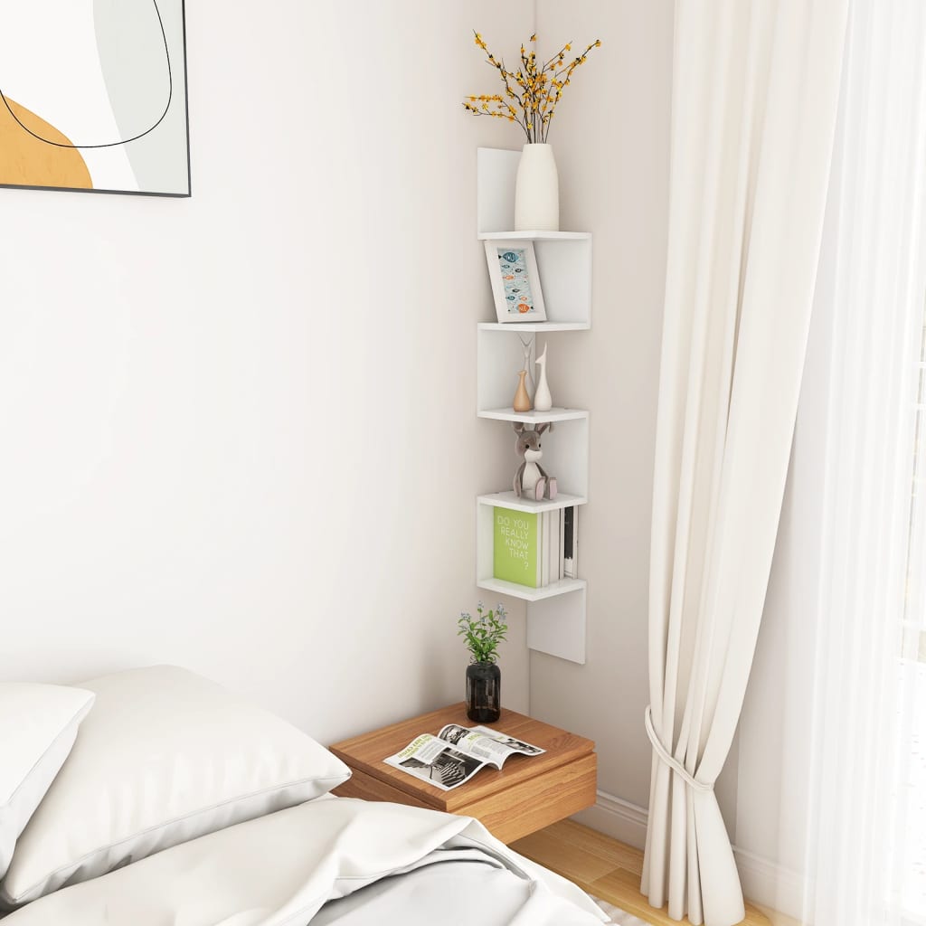 8720286596951_g_en_hd_3 vidaXL Wall Corner Shelf White 20x20x127.5 cm Engineered Wood - Image 5