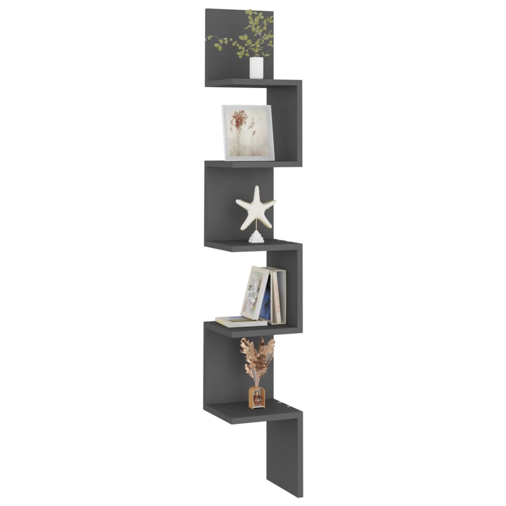 8720286596975_g_en_hd_5 vidaXL Wall Corner Shelf Grey 20x20x127.5 cm Engineered Wood - Image 7