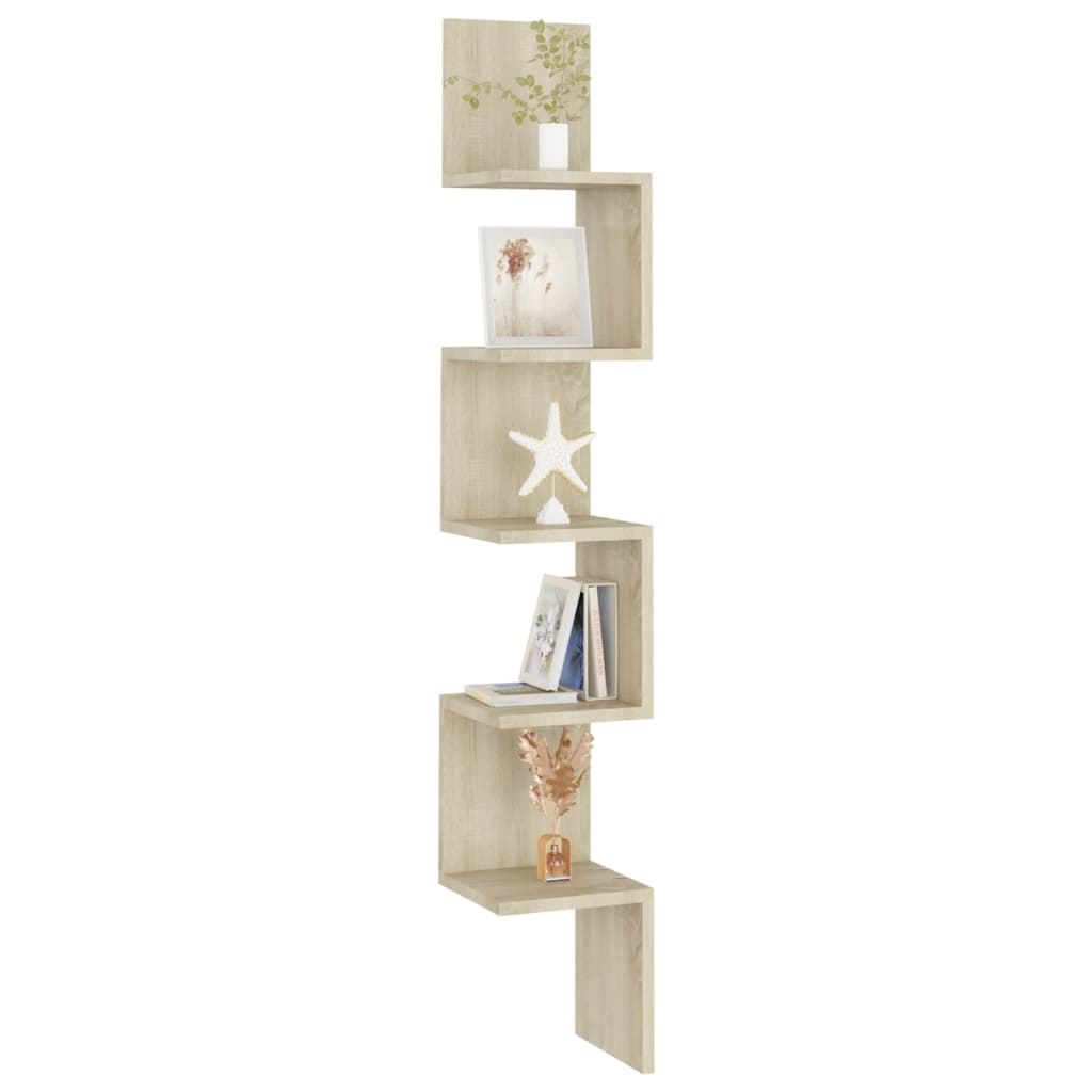 8720286596982_g_en_hd_5 vidaXL Wall Corner Shelf Sonoma Oak 20x20x127.5 cm Engineered Wood - Image 7