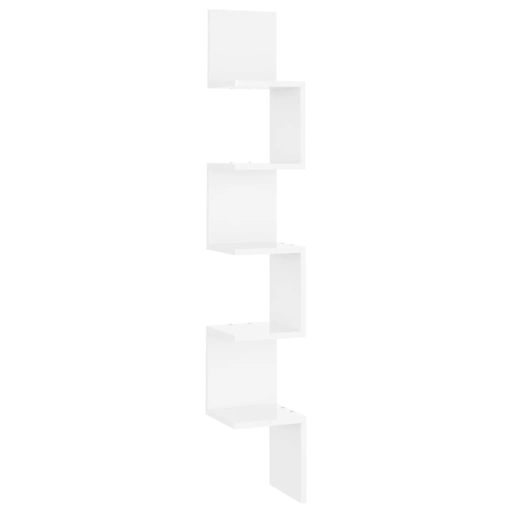 8720286597019_a_en_hd_1 vidaXL Wall Corner Shelf High Gloss White 20x20x127.5 cm Engineered Wood - Image 2