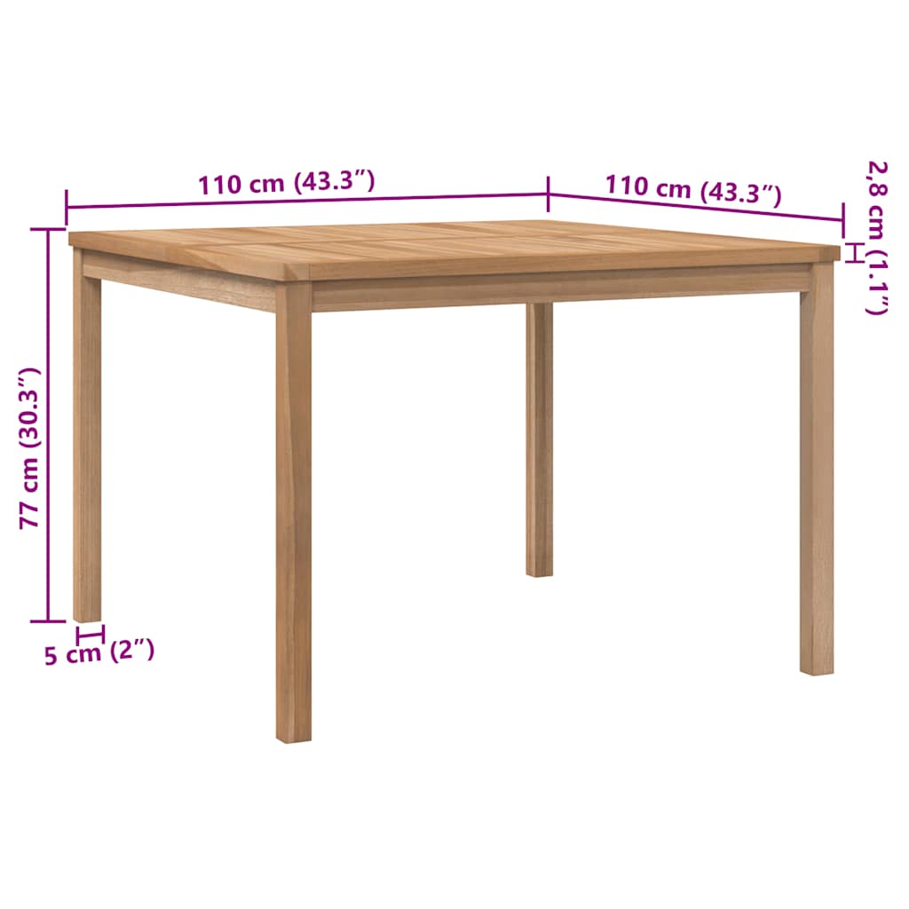 8720286597484_g_en_hd_4 vidaXL Garden Dining Table 110x110x77 cm Solid Teak Wood - Image 6