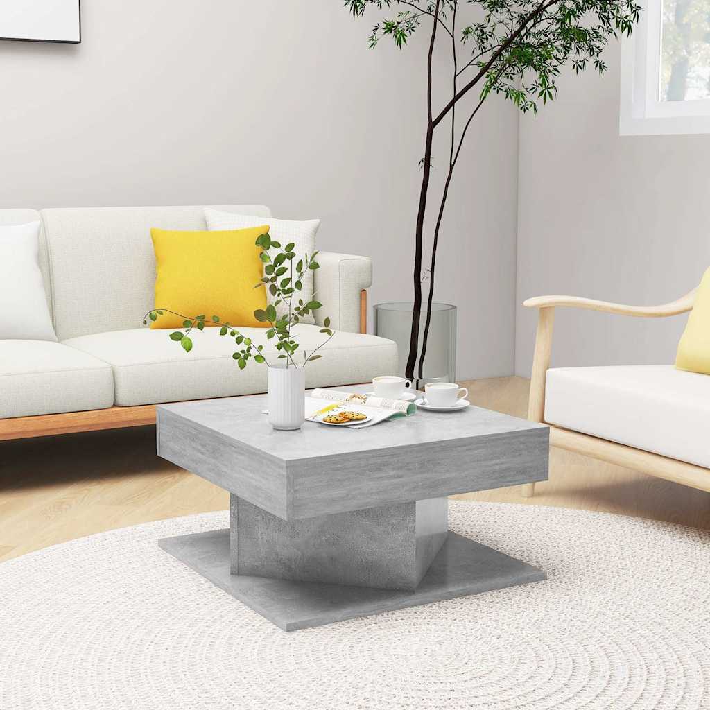 8720286607121_m_en_hd_1 vidaXL Coffee Table Concrete Grey 57x57x30 cm Engineered Wood - Image 1