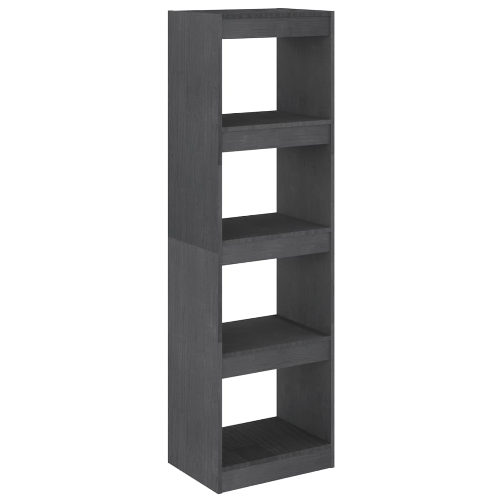 8720286608456_a_en_hd_1 vidaXL Book Cabinet Room Divider Grey 40x30x135.5 cm Pinewood - Image 2
