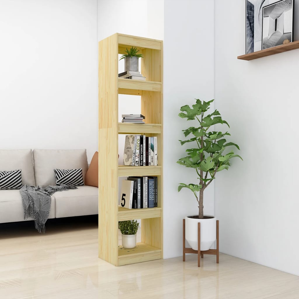 8720286608487_g_en_hd_1 vidaXL Book Cabinet/Room Divider 40x30x167.5 cm Solid Pinewood - Image 4