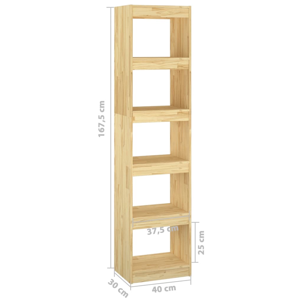 8720286608487_g_en_hd_6 vidaXL Book Cabinet/Room Divider 40x30x167.5 cm Solid Pinewood - Image 9