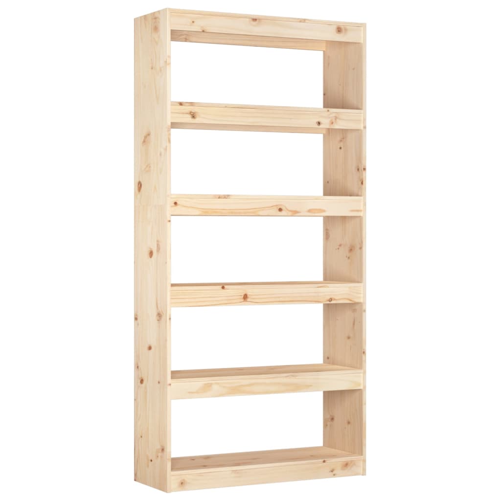 8720286608982_a_en_hd_1 vidaXL Book Cabinet/Room Divider 80x30x167.4 cm Solid Wood Pine - Image 2