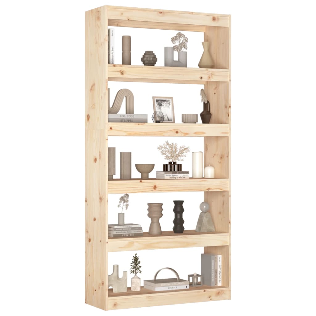 8720286608982_g_en_hd_2 vidaXL Book Cabinet/Room Divider 80x30x167.4 cm Solid Wood Pine - Image 5